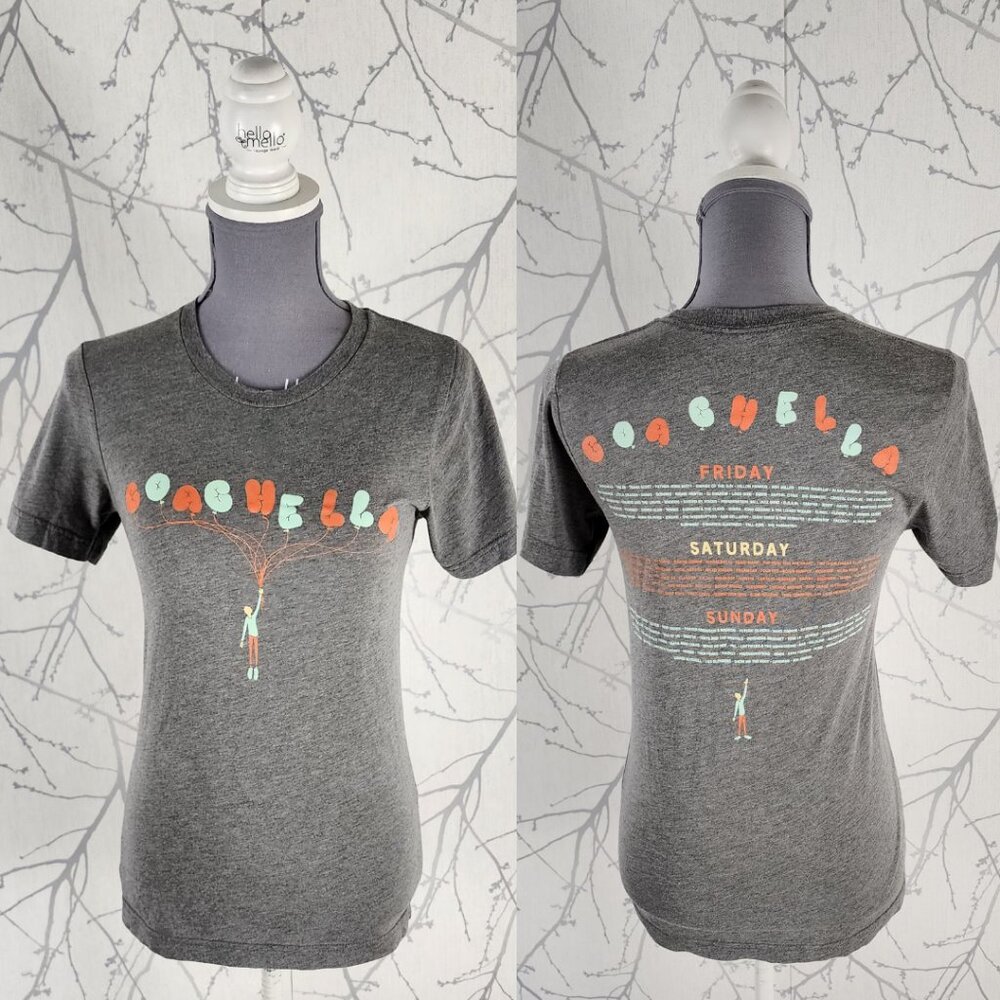 Coachella 2017 Gray Crewneck Short Sleeve Graphic Tee